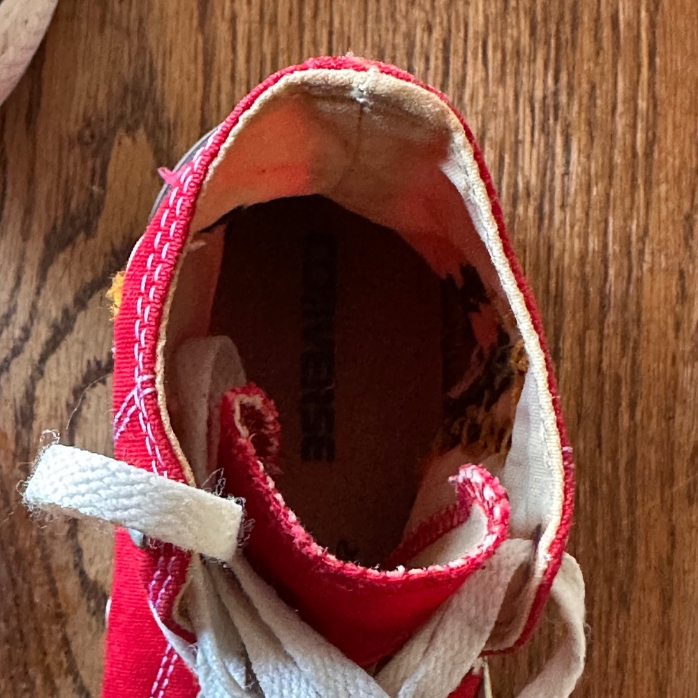 One-of-a-Kind Hand-Stitched Embroidered Converse Sneakers Women’s 10, Men’s 8 - Picture 8 of 15